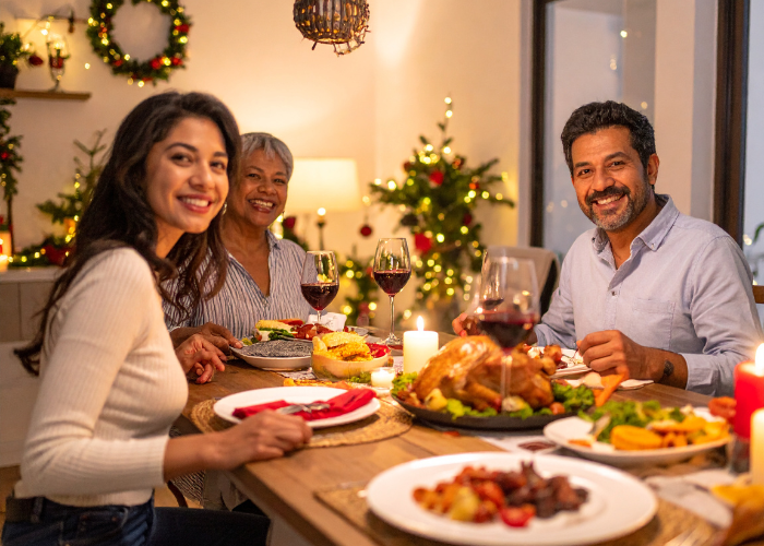 Rượu vang luôn có mặt trong các buổi sum họp